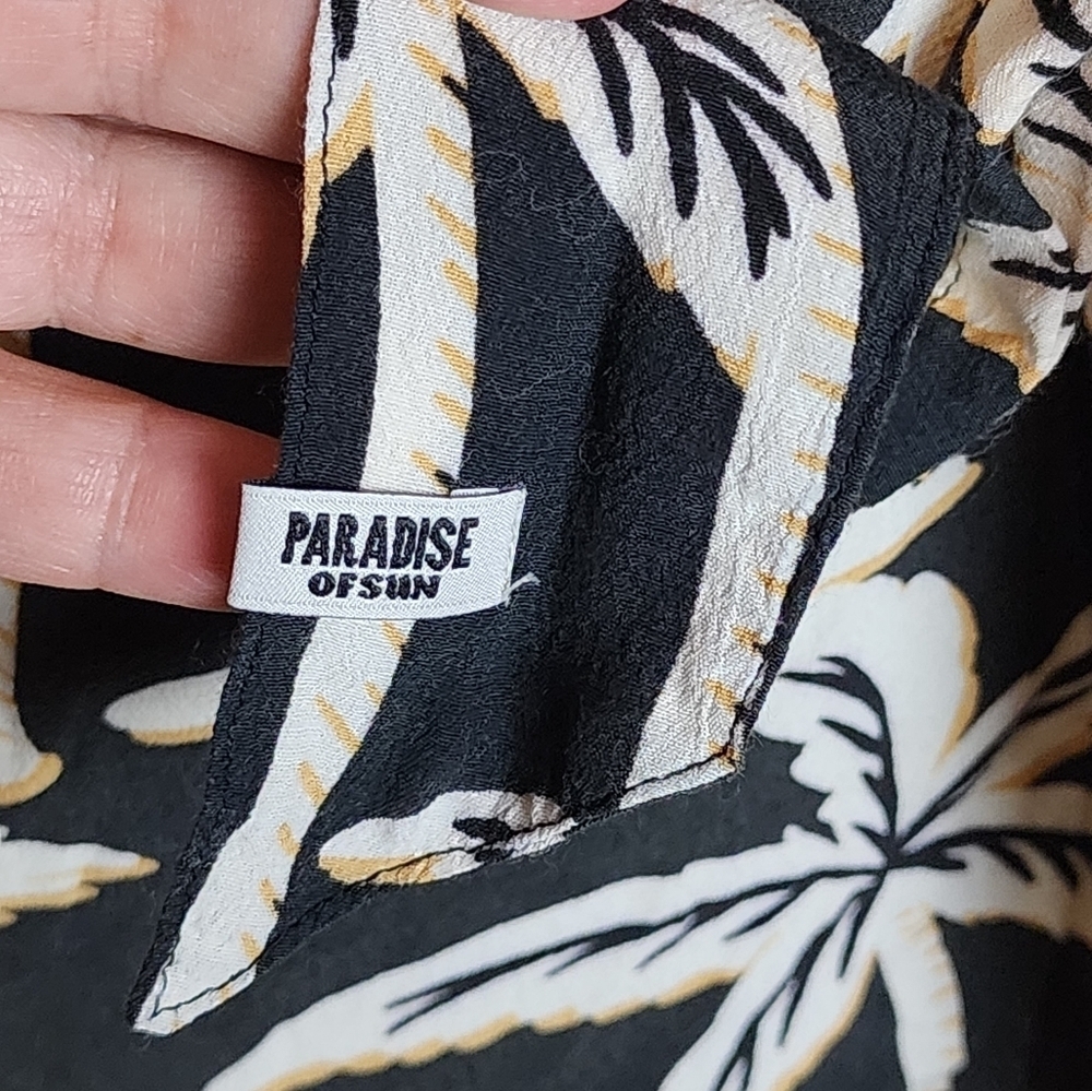 Scotch & Soda Palm Print Viscose Shirt Dress Sun Seekers Tropical XS - Picture 8 of 11